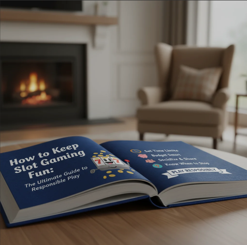 Person enjoying online slots responsibly with a focus on fun and control