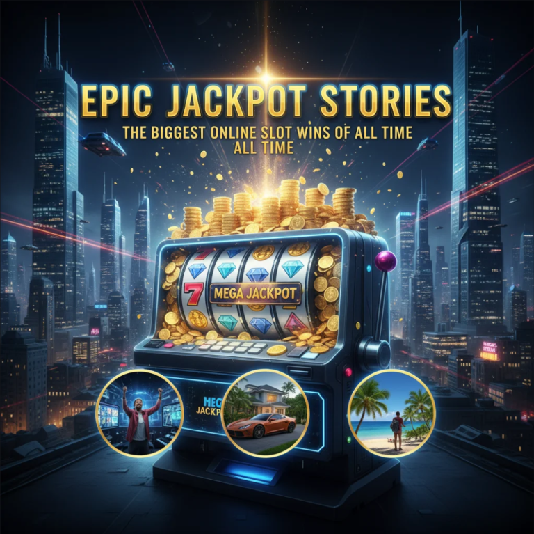 Epic Online Slot Jackpot Win Celebration