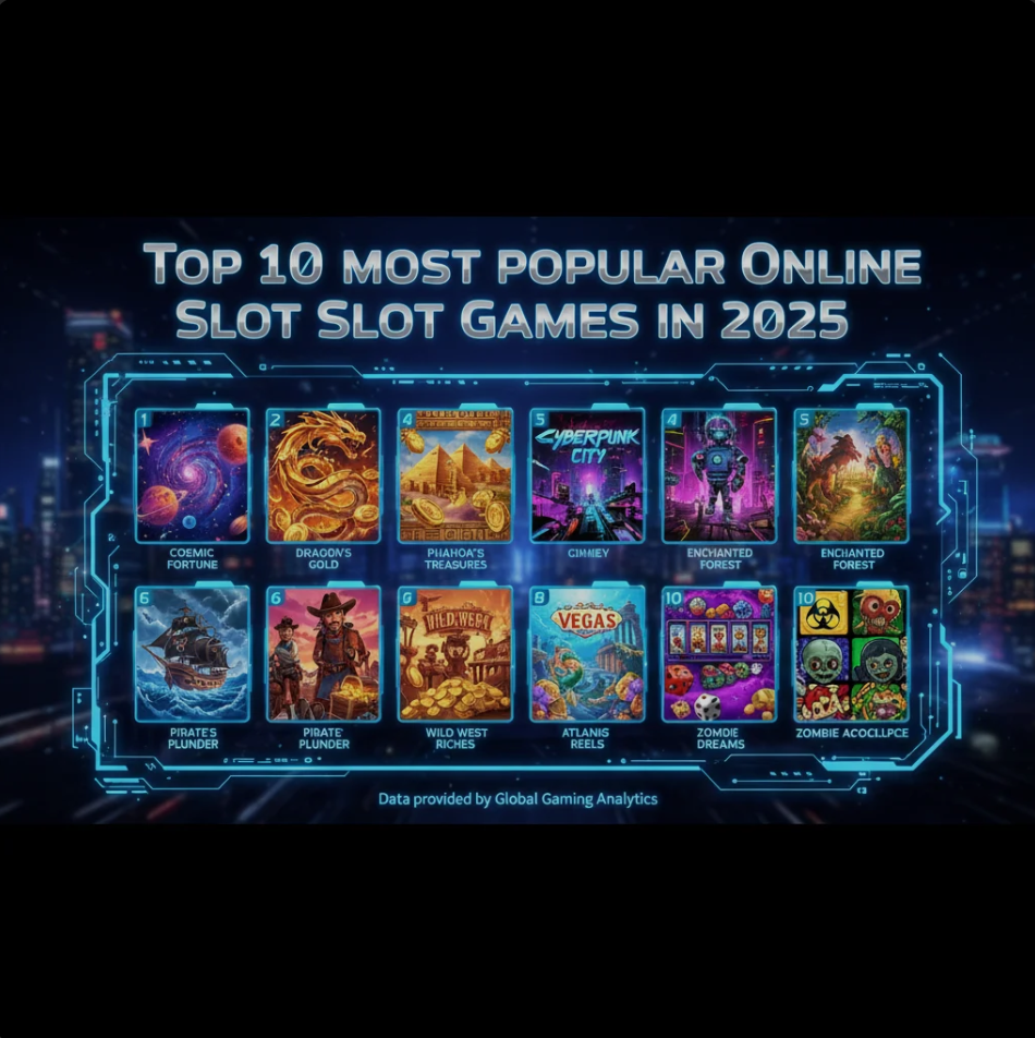 Collage of popular online slot game interfaces showing reels, wilds and bonus features