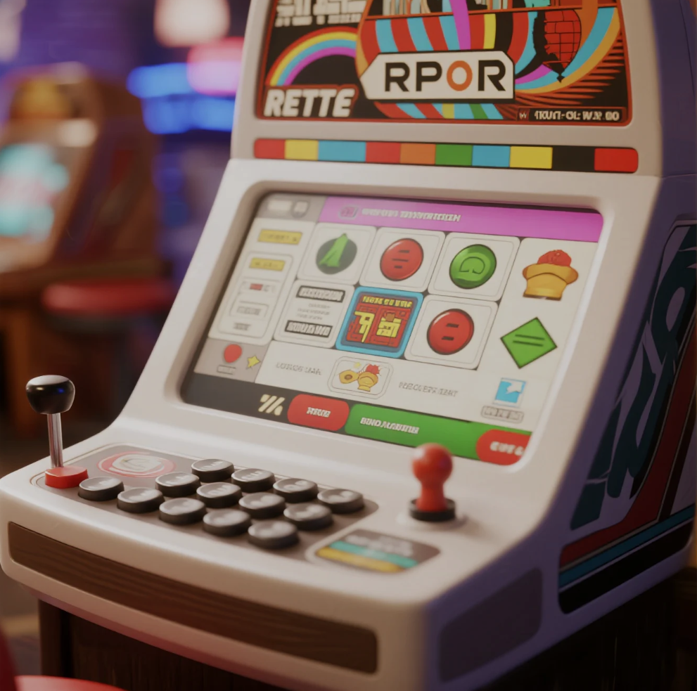 High RTP slot machine reels with jackpot symbols and coins