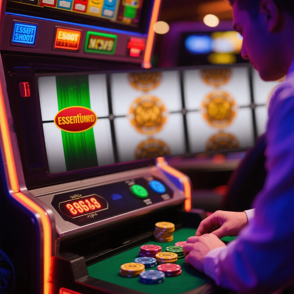 Online slot game interface showing reels and symbols