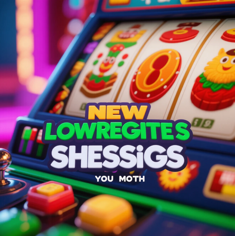 Colorful collage of new online slot games launched this month with vibrant reels and bonus symbols